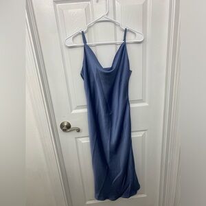Dusty blue dress